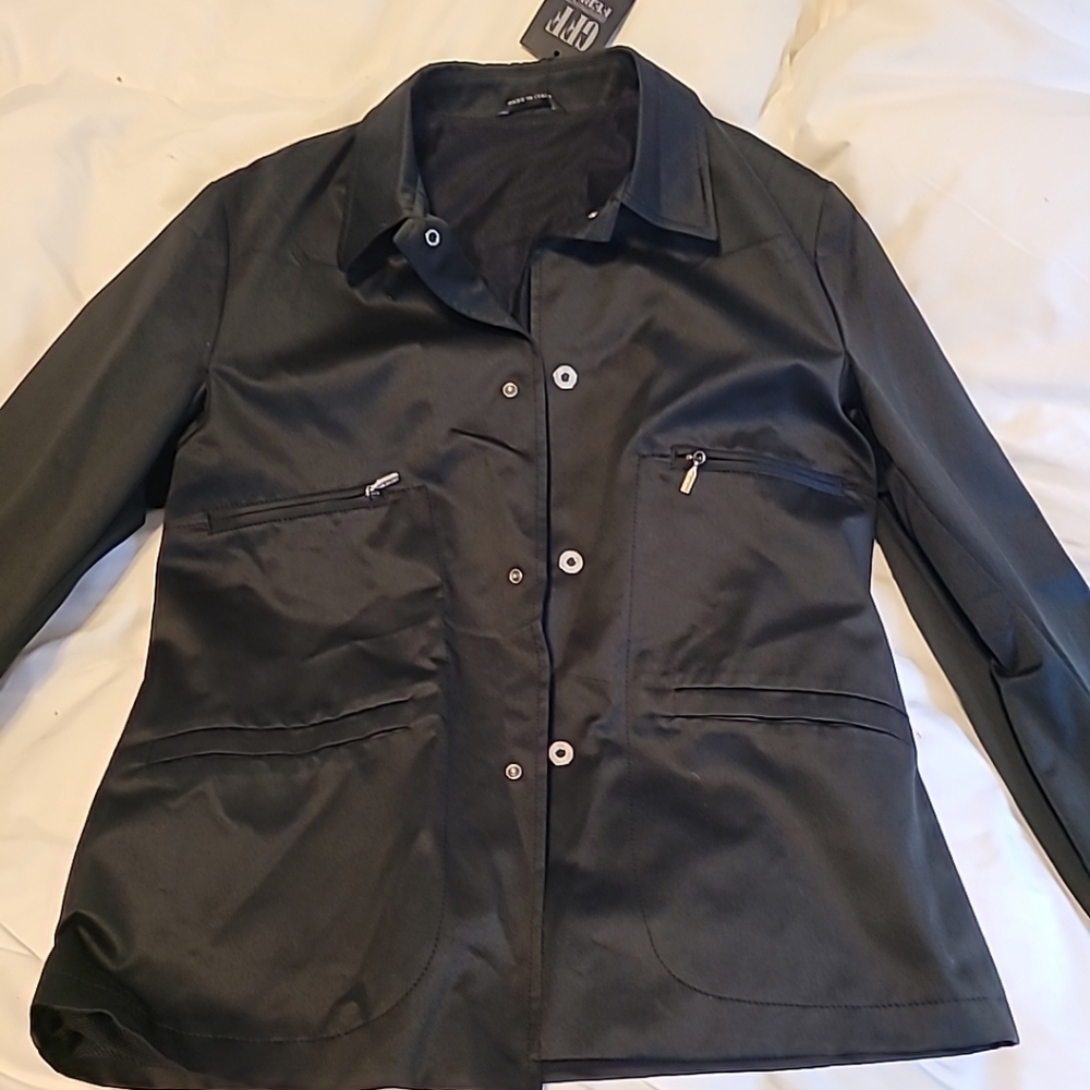 GFF Gianfranco Ferre Black Button-Up Jacket Size XXL